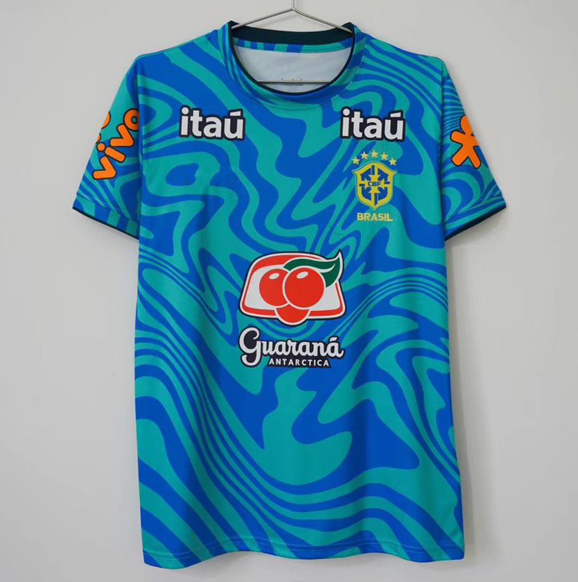 Nike x Brazil 2024 Pre-Match Jersey Light Retro Blue