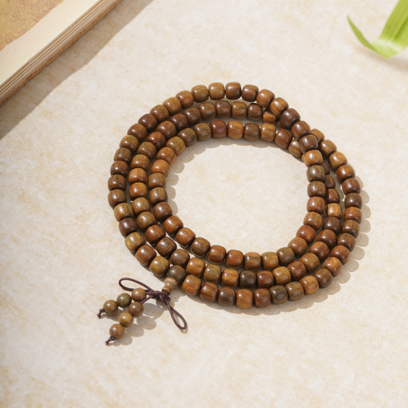 녹색 백단 구식 구슬 0.7x0.8x108개