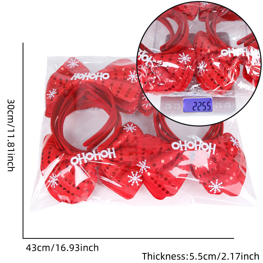 Christmas headband Women's party decoration Christmas tree Headband five-pointed star Christmas ornaments_voghion.com