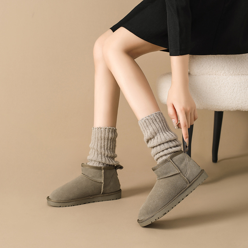 Winter neue kurze rohr mit wolle verdickt baumwolle schuhe_voghion.com