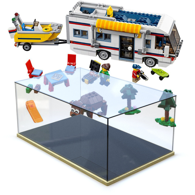Lego, constructor, minifigure for camping, storage box, dust cover