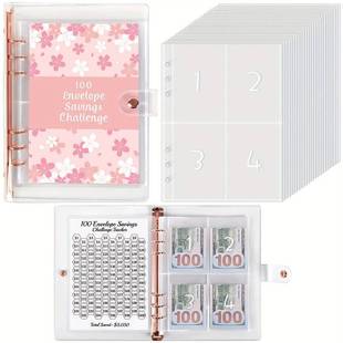 25 6-ring A5 binder sets with 100 squares and serial numbers 1-100 A5 binder inner pages are replaced