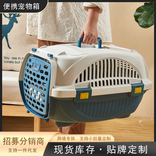 Pet Air Box Cat Bag Portable Out Dog Consignment Box Plastic Transport Box Portable Suitcase