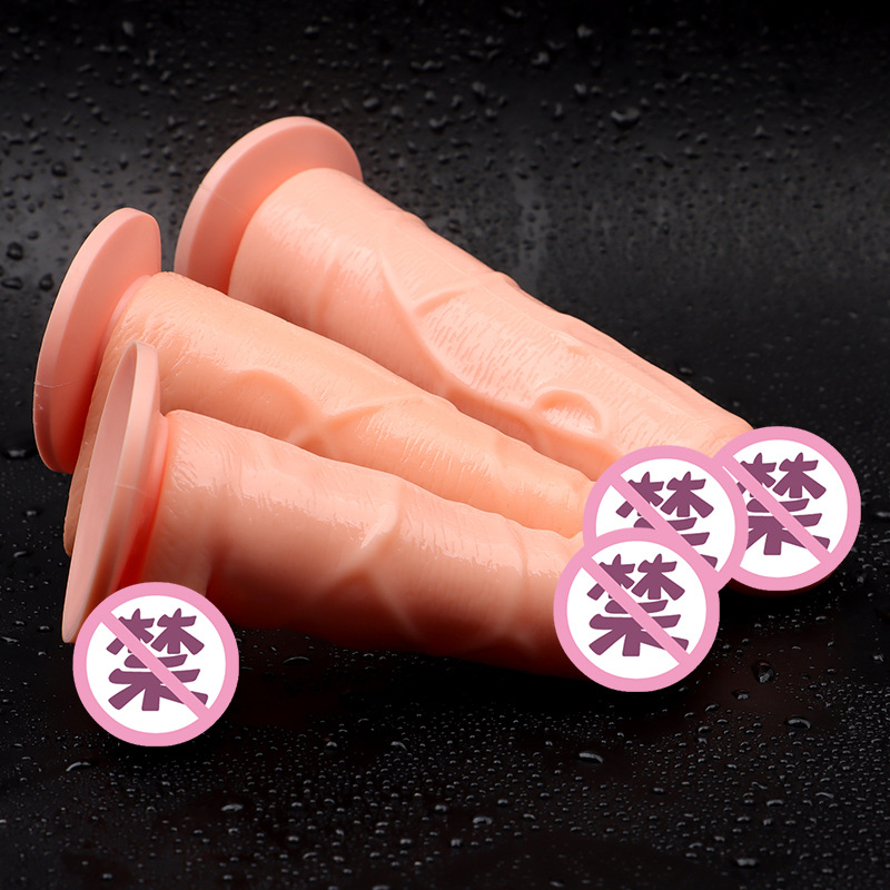 Realistic Soft TPE Dildo, Manual Female Masturbation Device, Large Black — detail image 7