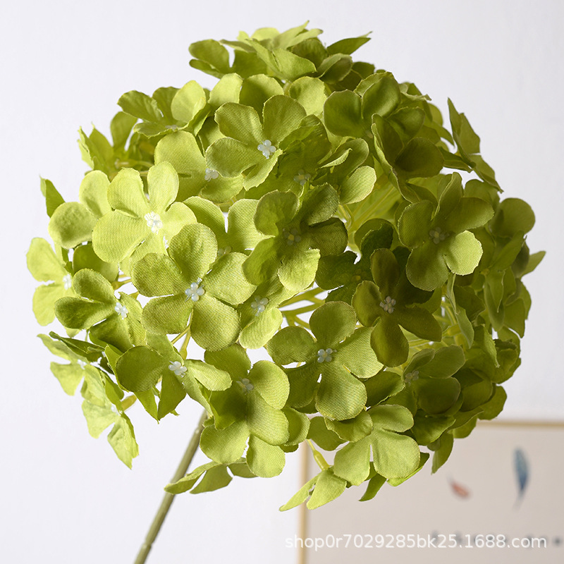 Piruleta de simulación, hortensia, hortensias grandes, boda, decoración de hileras de flores, decoración de arreglos florales para el hogar, decoración de flores decorativas