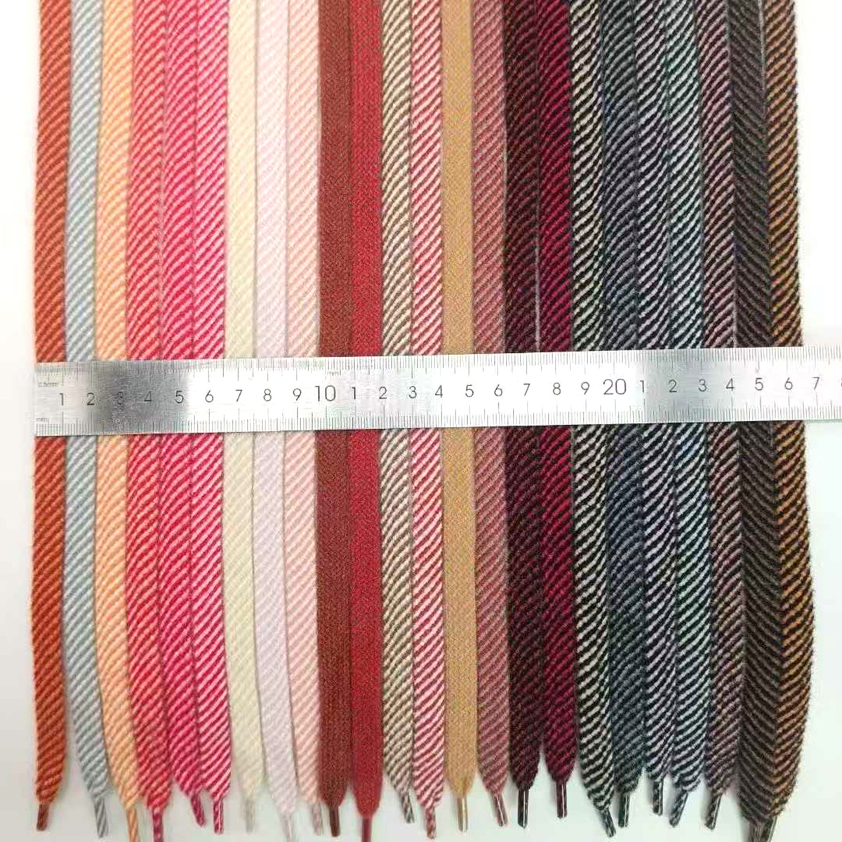 10mm lana de cristal de doble color zebra hueco cintura corda de dibujo corda trenzada corda plana de alta gama de doble color sombrero corda