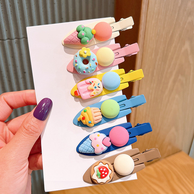 Cute Style Seamless Cake Ice Cream Shape Hair Clip display picture 3