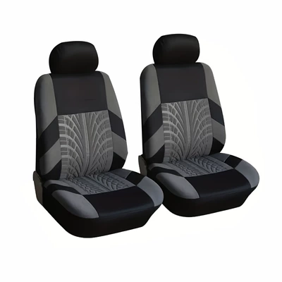 with Detachable Headrest Front and Rear – Seat cushion, seat cover - dark-gray-4-piece-set-two-seats