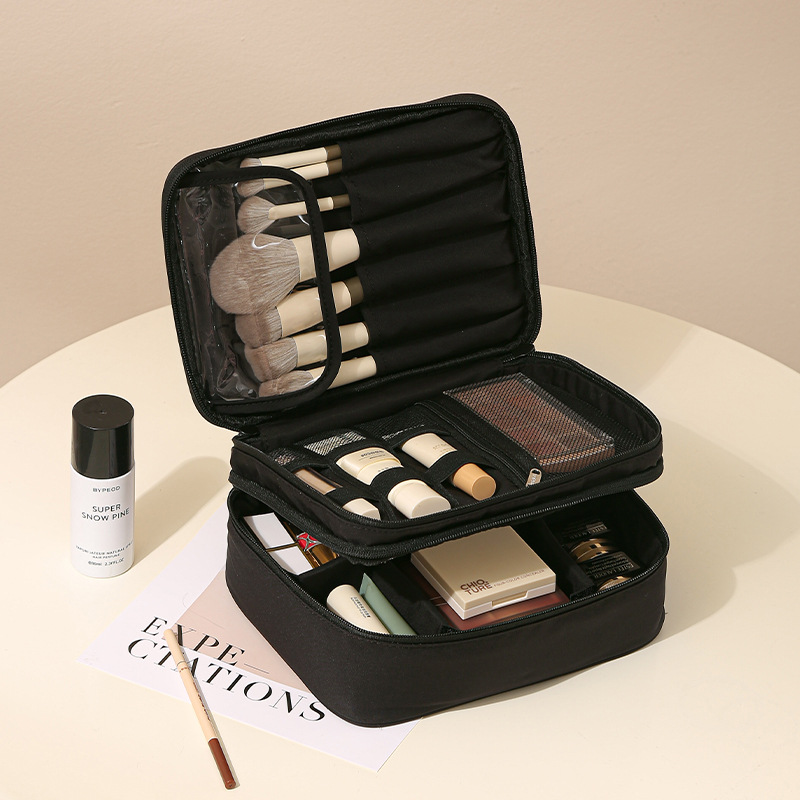 Bolsa de maquillaje de doble capa T400 - romhei