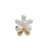 Metal small fashionable hairgrip from pearl, crab pin, fresh bangs, hair accessory, Korean style