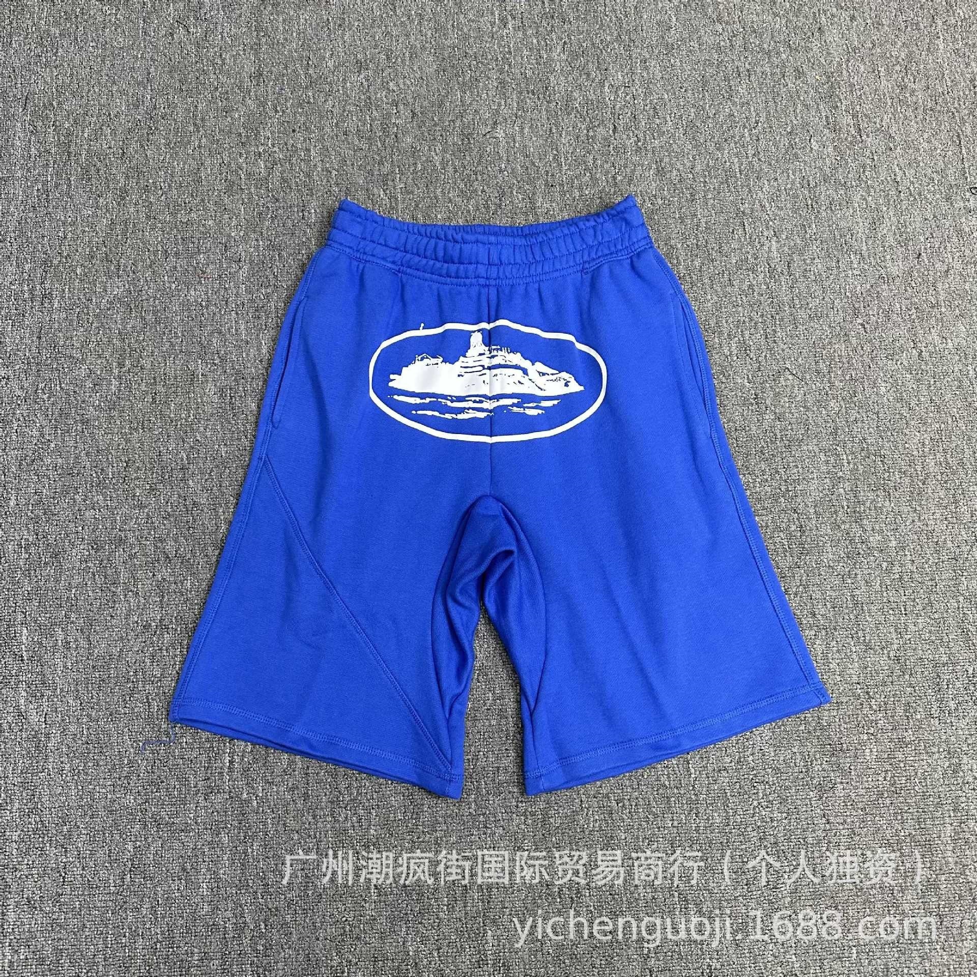 809 color blue shorts