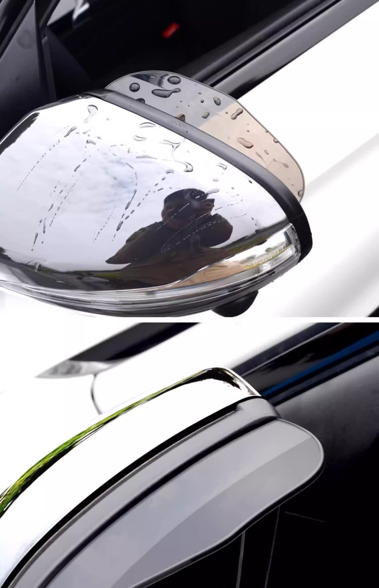Rainproof Rearview Mirror Car Reversing Mirror Rain Shield Reflector Rain Cover Widened Universal Type