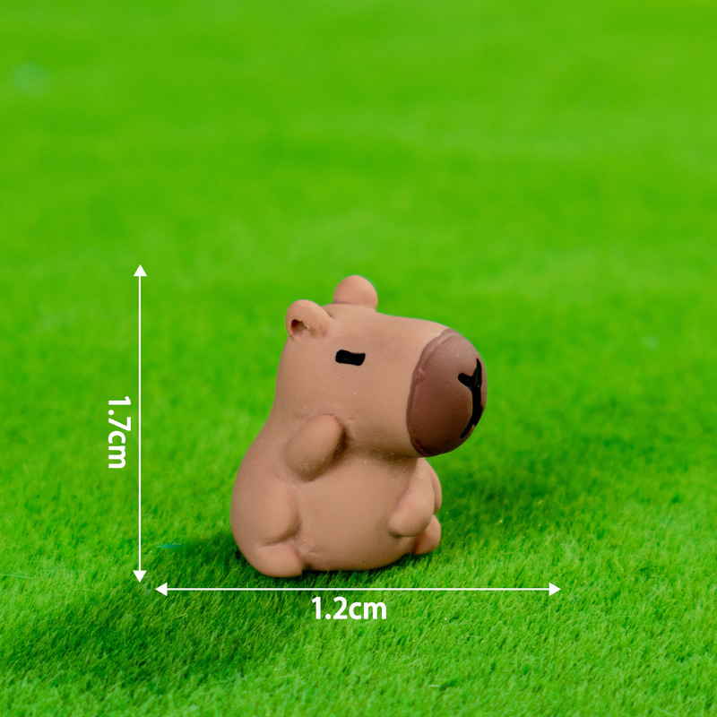 クリエイティブでかわいいカピバラバス DIY 樹脂クラフト装飾マイクロ風景デスクトップ車の装飾品|undefined