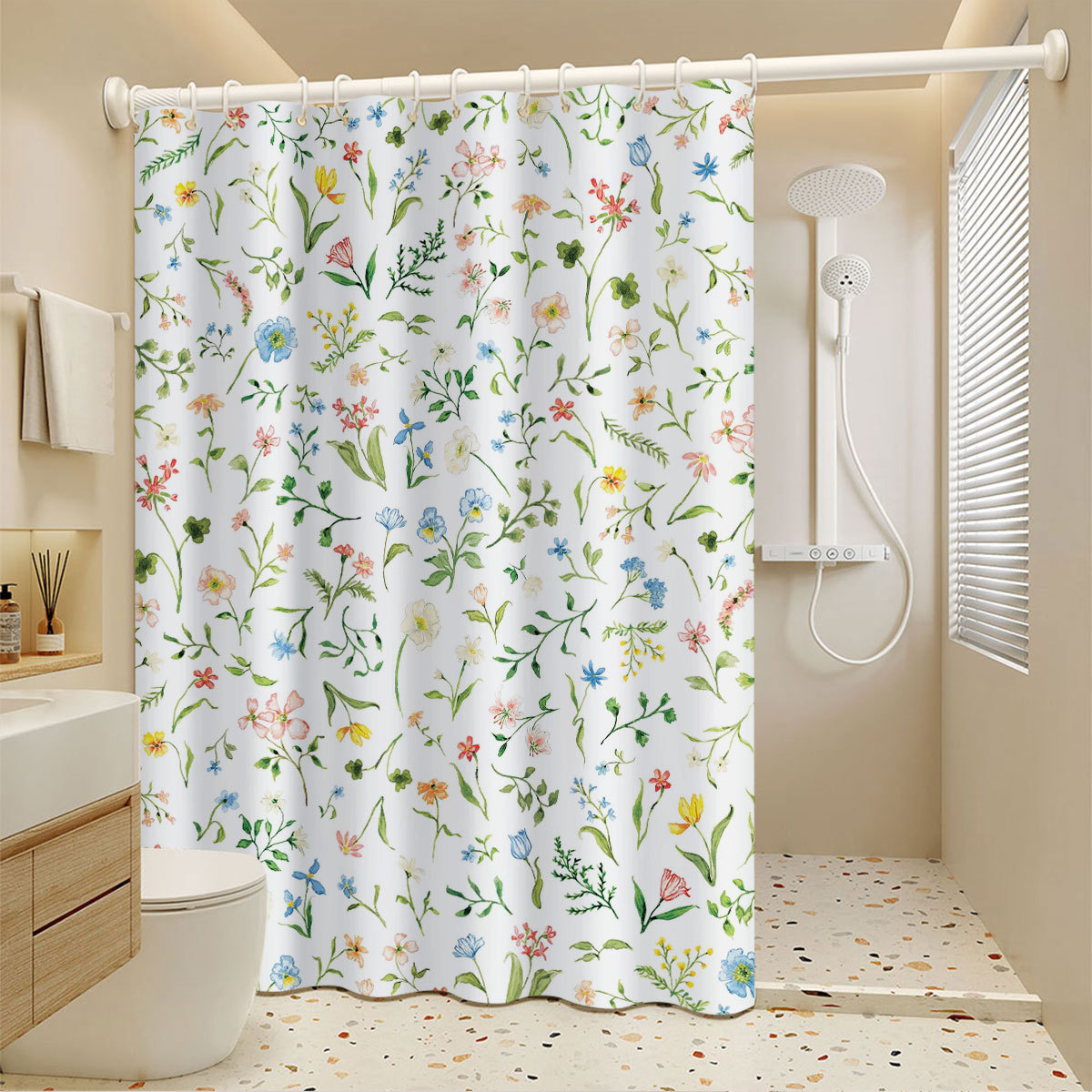 Essential Small Apartments: Waterproof, Mold-resistant, No-drill, Dual-purpose, Thickened Shower Curtain For Dry And Wet_voghion.com