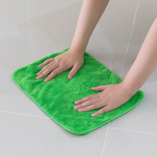 Ultra-Fine Fiber 6-Color Coral Velvet Cleaning Cloth Household Lazy Wipe Thick Water Absorbent Quick Dry Towel Wholesale