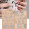 Nail stickers, adhesive fake nails for nails, suitable for import, new collection, with snowflakes