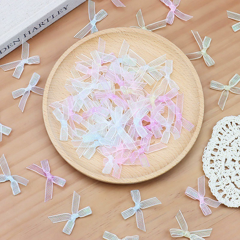 Модная популярная 2-точечная переливающаяся пряжа с бантом, детская одежда, ручная работа, аксессуары для нижнего белья, материалы для украшения куклы