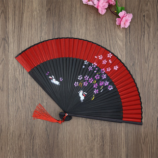 Factory Direct Sales of Hand-Painted Dragon Boat Festival Dance Fan Sleeves, Wholesale of Hand-Painted Dragon Boat Festival Fans