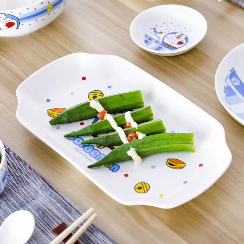 Керамическая Cartoon милый японский обеденная тарелка для домашнего использования