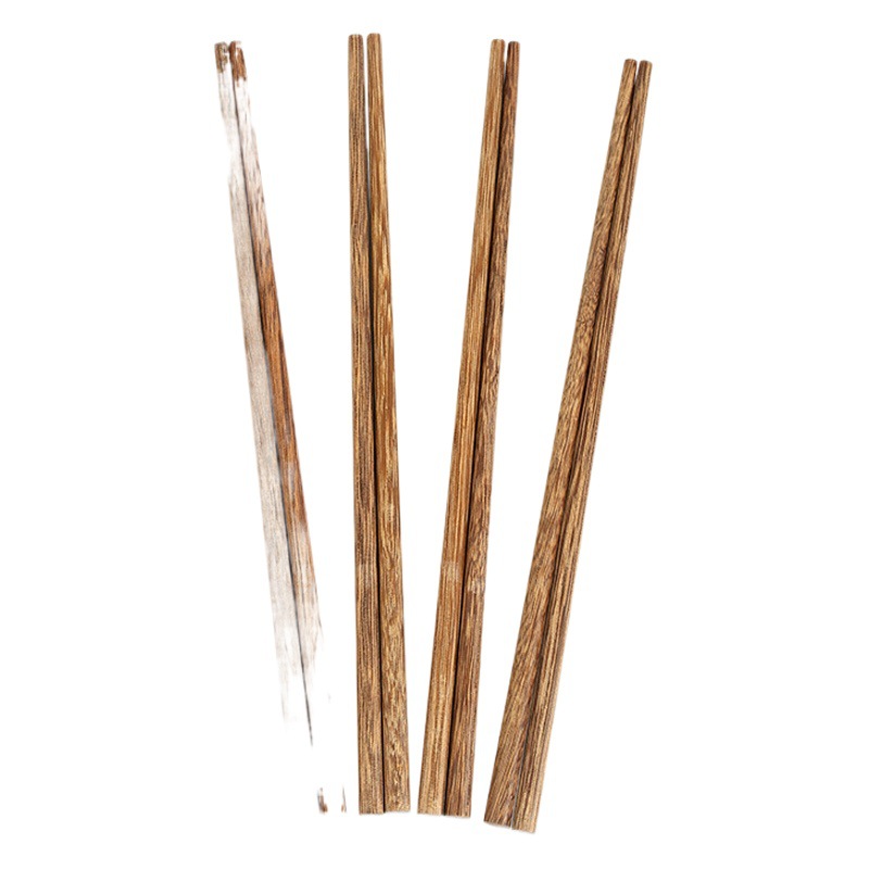 Palillos de madera de ala de pollo 10 pares caja antideslizante palillos de madera maciza para el hogar palillos de madera de sándalo rojo de 25CM en stock al por mayor