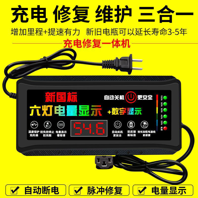 人気のアクティベーションバッテリー修復装置電気自動車充電器 48V60v72v パルスメンテナンスバッテリー鉛酸|undefined