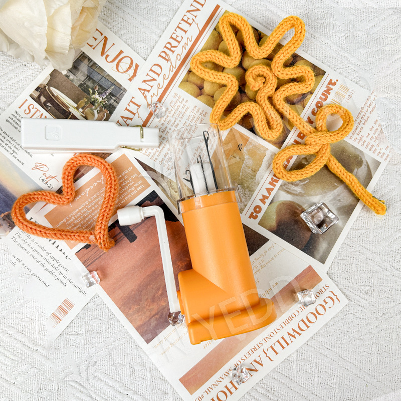 2025 nuevo diseño BEN YEDD máquina de tejer de cuerda de lana anti-falsificación genuina máquina de tejer de manivela hecha a mano modelo de techo