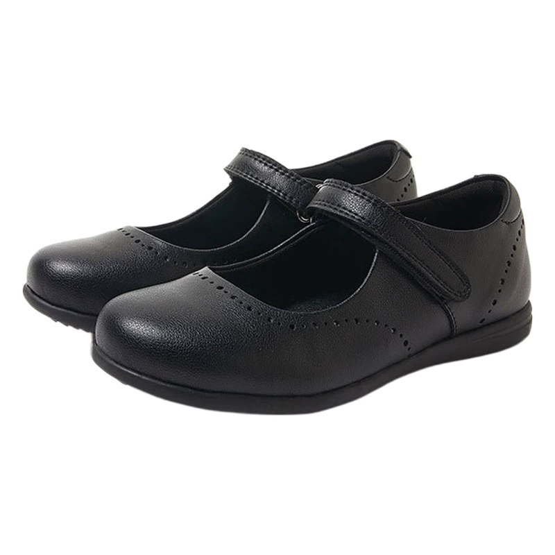 Гуанчжоу кожа Черная обувь Кожаная обувь для девочек Трансграничная Европейская и американская внешняя торговля в наличии Студенческая кожаная обувь ШКОЛЬНАЯ ОБУВЬ