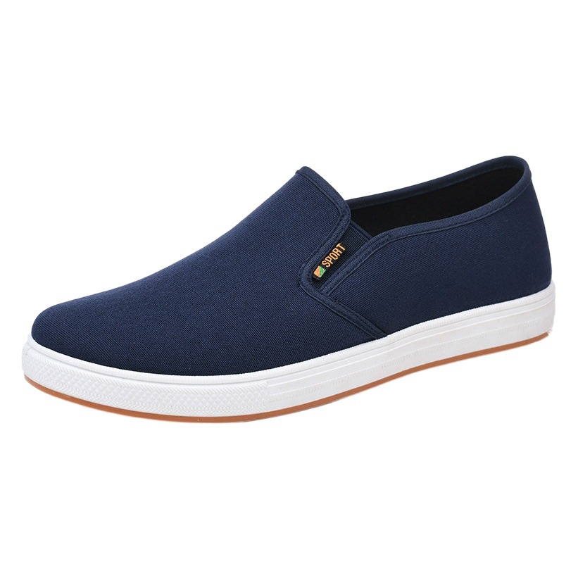 Low-Top Men's Cloth Shoes 2025 Autumn Style Old Beijing Cloth Shoes Men's Casual Shoes Slip-On Canvas Shoes Factory Direct Sale