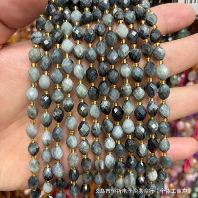and necklace accessories, wholesale | Zərgərlik ara hissələri - eagle-eye-stone-8x6mm-approximately-18-beads-per-strand-short-style