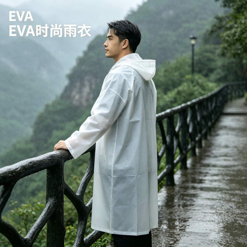 Disposable Raincoat, Long, Full-Body, Heavy-Duty, Thickened, for Adults, Suitable for Outdoor Activities Like Fishing, Hiking, and Travel