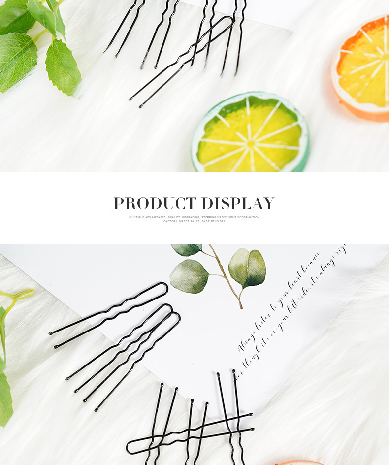 U-clip hairpin factory wholesale bridal hair accessories headdress jewelry studio dance hair clip hairpin U-clip_voghion.com