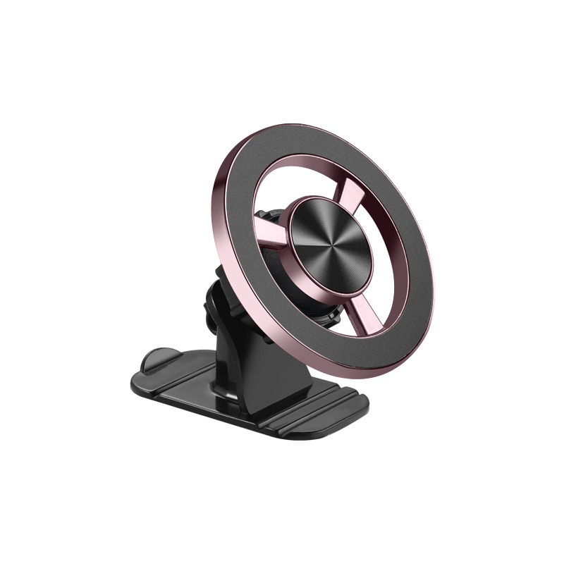 degree rotating magnetic – Qìchē Car phone holder - rose-gold-2-spare-adhesives-2-magnetic-rings