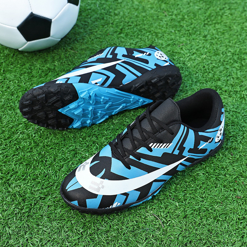 Baochuan2025 nuevos zapatos de fútbol para niños botón giratorio para niños TF zapatos de entrenamiento de fútbol transfronterizos