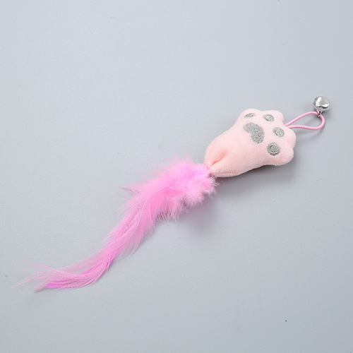 Cat Toy Feather Replacement Head Cat Funny Stick Replacement Combination Set Cat Self-Happiness Toy Pet Products Factory
