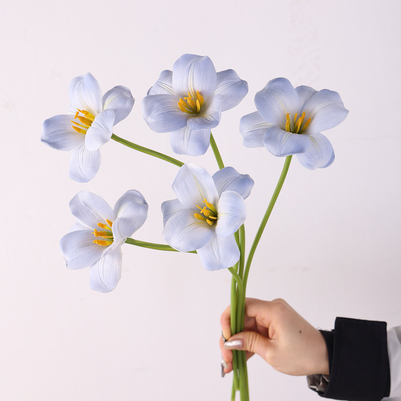 Tulip artificial flower wedding wedding photography props home decoration mini PU Valentine's Day fake flower ornaments cross border