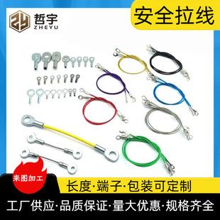 Plastic-Coated Stainless Steel Wire Rope, Plastic-Coated Galvanized Steel Wire Rope, Terminal Press, Cable, Anti-Falling and Falling Hanging Wire, Pressed Aluminum Sleeve