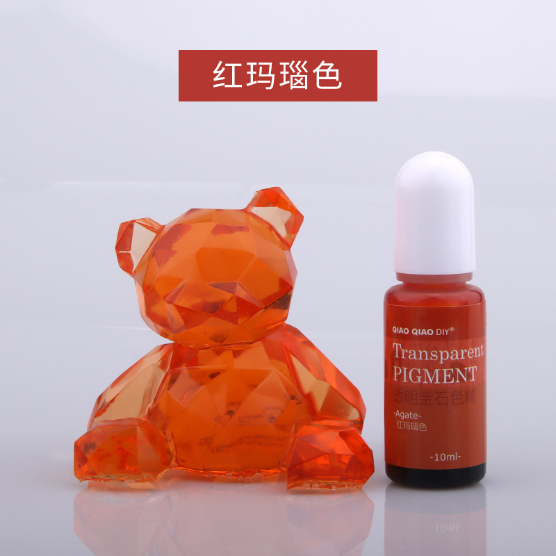 Qiaoqiao 24 colores transparente gema color esencia oleosa UV epoxi cristal epoxi color mezcla pasta fábrica descuento directo