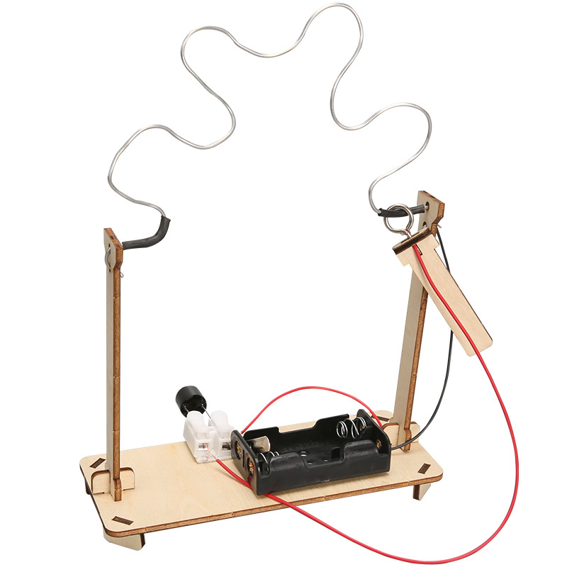 Ciencia y Tecnología pequeña producción DIY línea de fuego cruzado hecho a mano experimento científico pequeño invento STEM educación aula herramientas