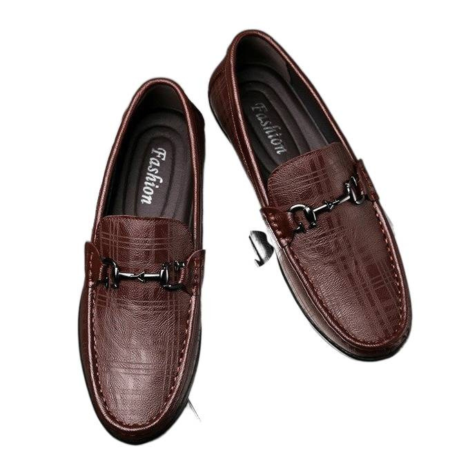 Zapatos de cuero para hombres, zapatos de negocios británicos, zapatos transpirables, zapatos casuales suaves, zapatos de pie para hombres, zapatos planos.