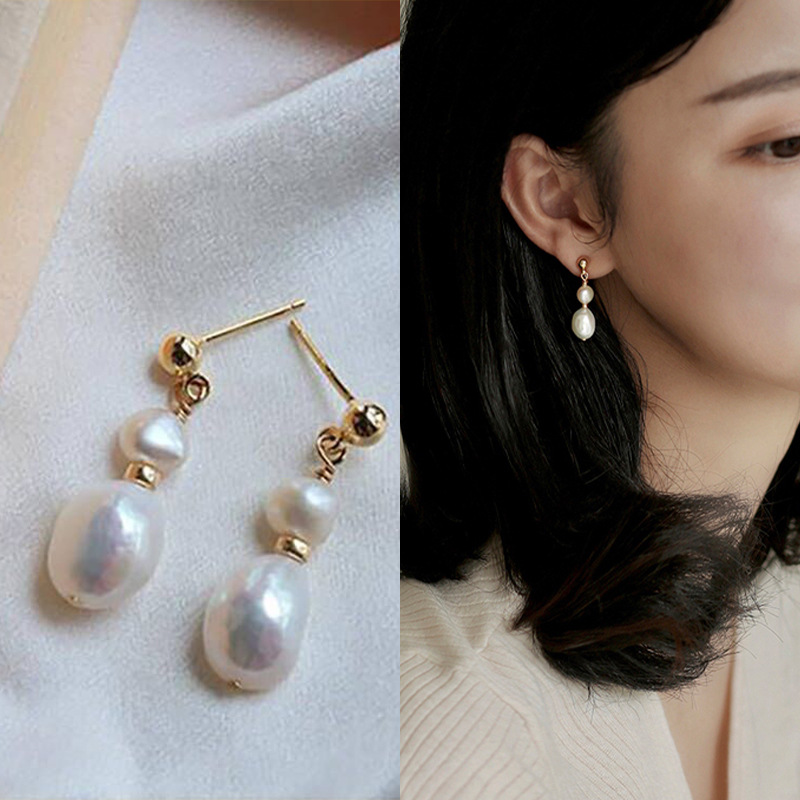 Fashion Geometric Pearl Earrings 1 Pair display picture 2