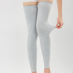 Cotton knee warmers for women and men, autumn and winter, thick over-the-knee socks, knee-length, warm insulation, anti-slip, suitable for cold legs and calves.