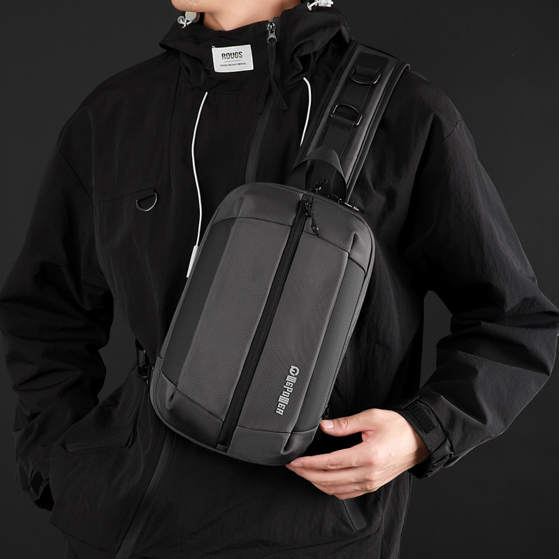 WEPOWER nuevo tipo de hombre impermeable, bolsa de pecho portátil de gran capacidad, bolsa de pecho de viaje al aire libre de moda