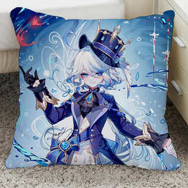 原神芙卡洛斯周边抱枕水神芙宁娜正义之神宿舍玩偶二次元动漫枕头
