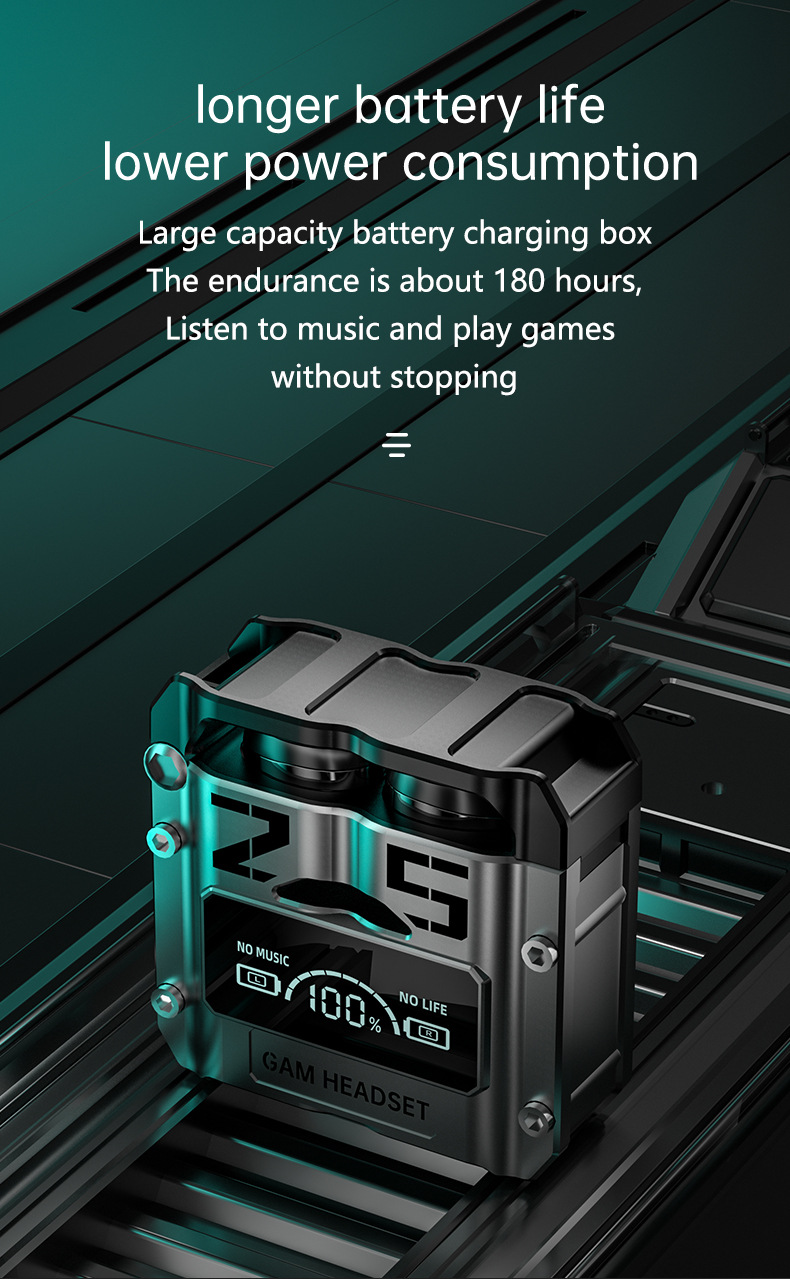 Title 4, Science Fiction Metal Capsule Headset for Lag-F...