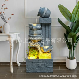 流水摆件;树脂工艺品