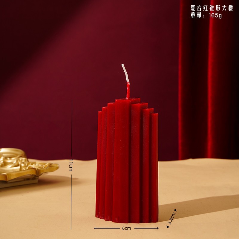 Navidad atmósfera decoración vela navideña fiesta decoración vela navideña vino rojo banana vela al por mayor