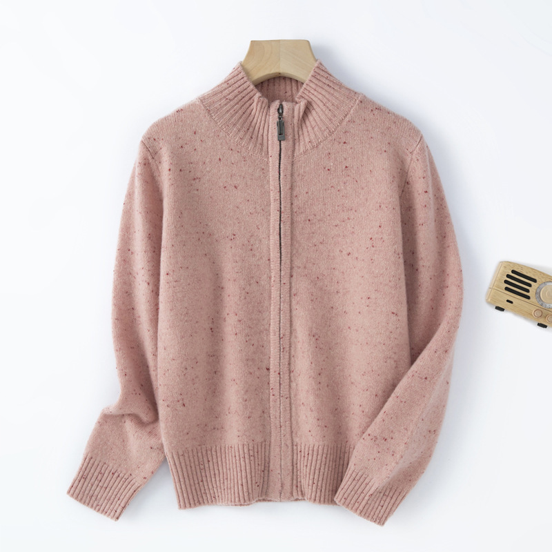 Children's woolen cardigan with zipper