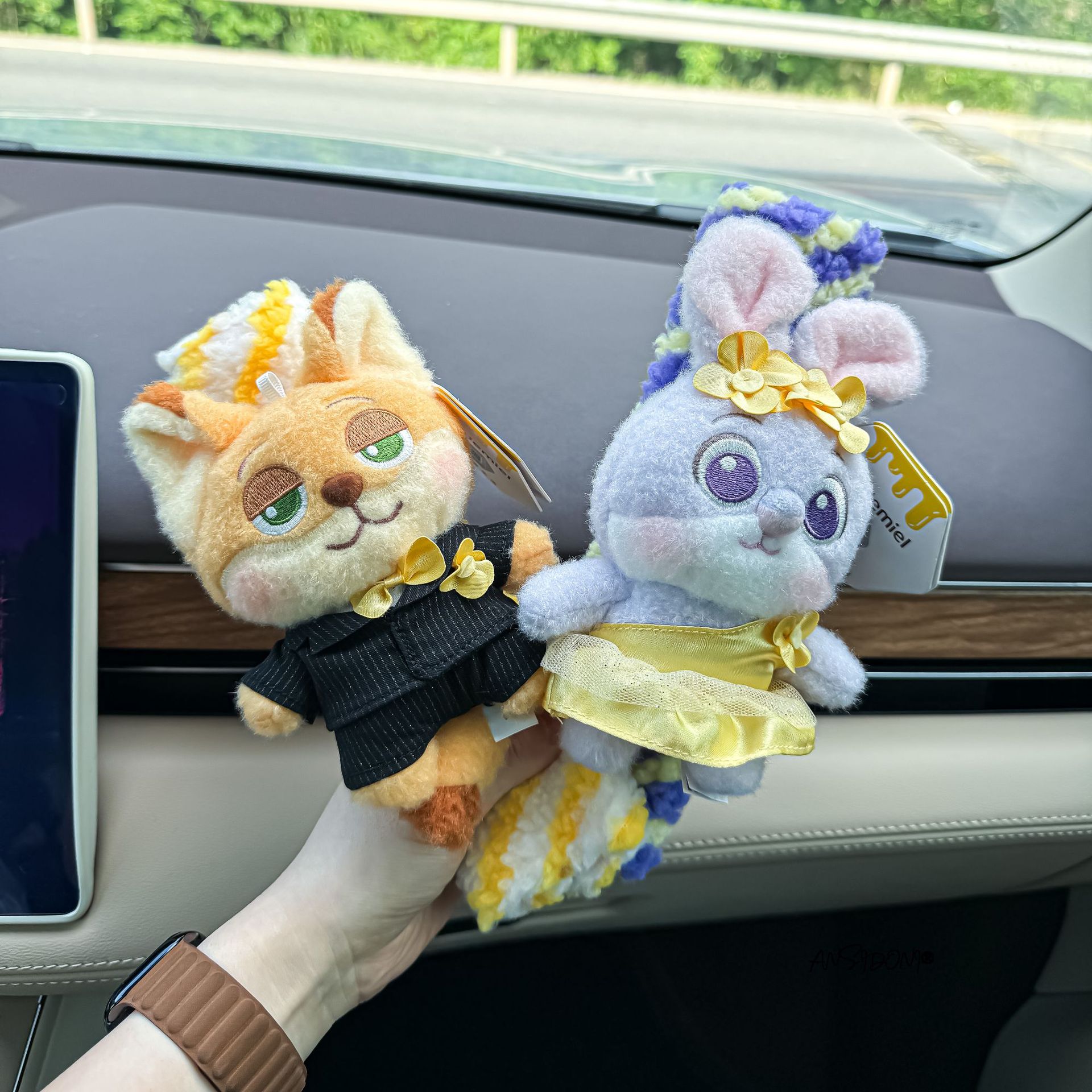 Zootopia Judy Nick Car Seat Belt Shoulder Pad Car Seat Belt Cover Car Interior Decoration Accessories