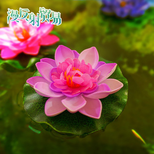 Artificial Flower Sleeping Lotus dried flower wholesale ancient fish farming 10cm artificial lotus artificial flower pool fish tank decoration Eternal Flower