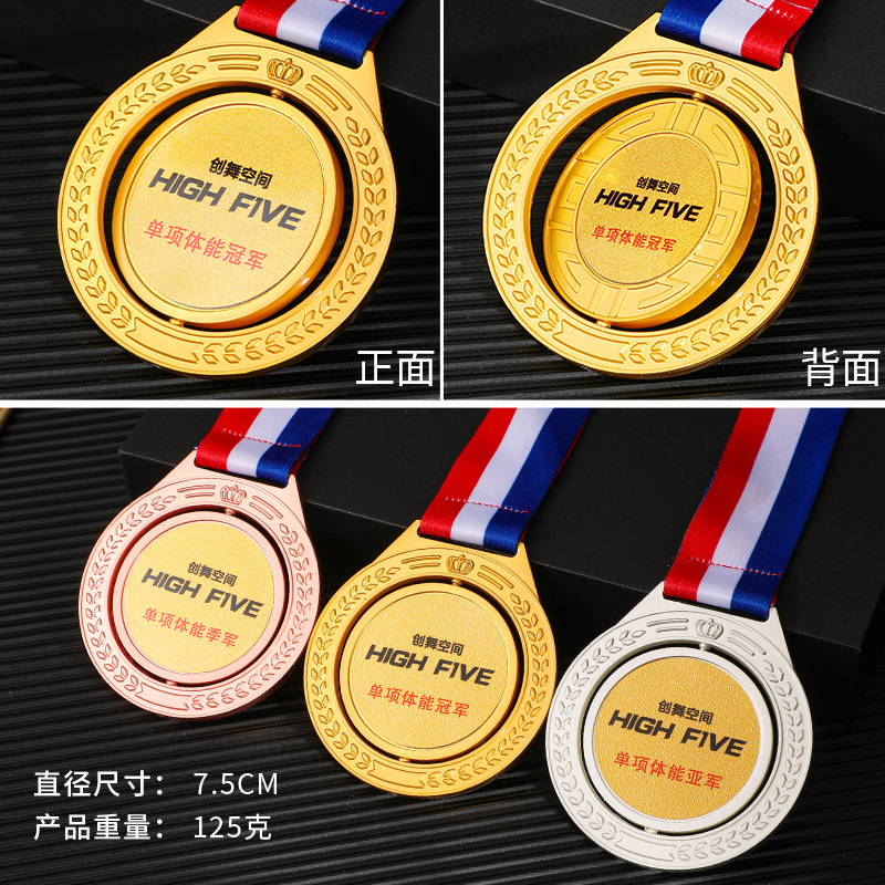 Medalla de metal eventos deportivos escolares medallas eventos de fin de honor personalizados medallas conmemorativas corporativas listadas personalizadas